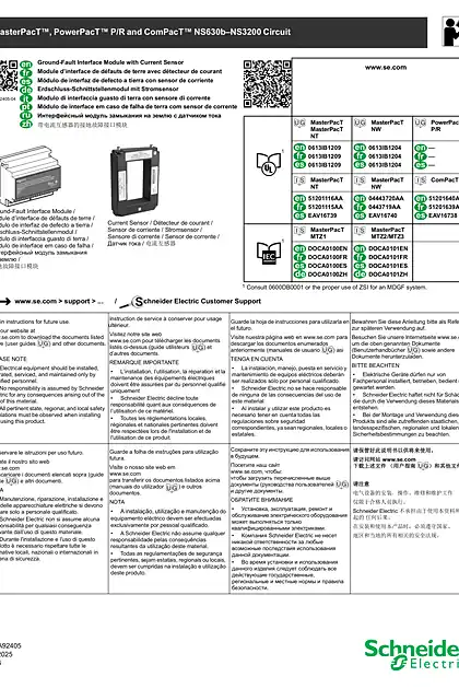 schneider施耐德MasterPacT NT_NW_MTZ1_MTZ2_MTZ3_ PowerPacT P_R_ ComPacT NS630b–NS3200